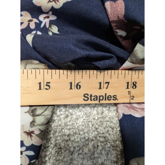 Abayyati Dress Medium Open Blue Floral Sheer Size Small 62 Long - Picture 7 of 9